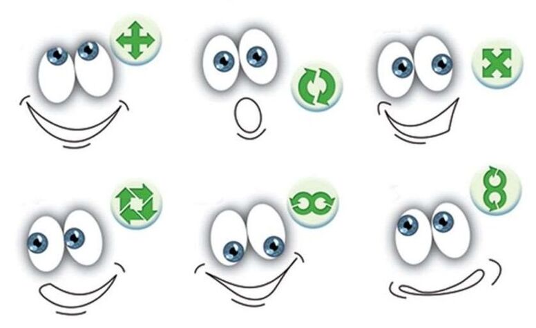 Augenübungen fir d'Visioun ze restauréieren